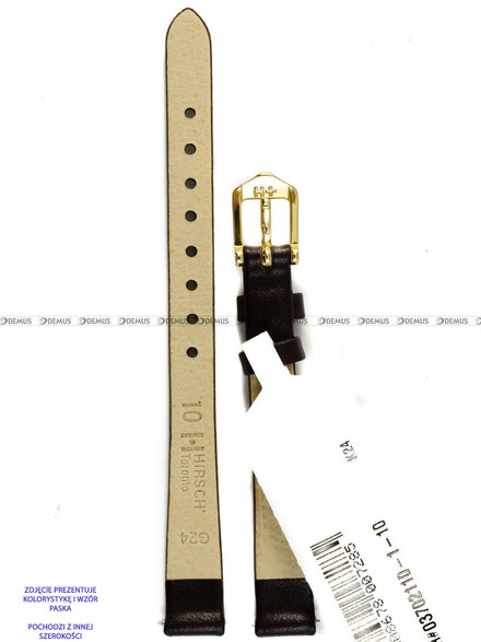 Pasek skórzany do zegarka - Hirsch Toronto 03702110-1-08 - 8 mm