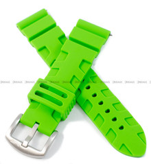 Zielony pasek silikonowy do zegarka Vostok Europe EXPEDITION NORTH POLE - Polar Spruce VR42-595A733 - 24 mm