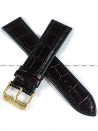 Pasek skórzany do zegarka Orient FAC08002F0 - UDFGGA1 - 22 mm brązowy