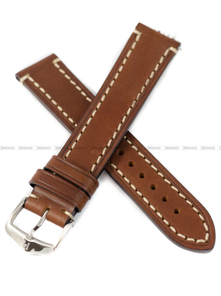 Pasek skórzany do zegarka - Hirsch Liberty 10920210-2-22 XL - 22 mm