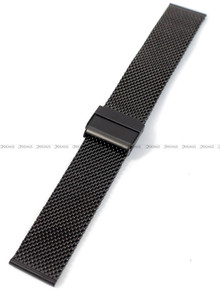 Bransoleta mesh do zegarka - Pacific MS-08-1-20MM - 20 mm - Czarna
