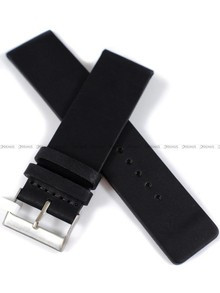 Pasek skórzany do zegarka - LAVVU LSCUB24 - 24 mm czarny