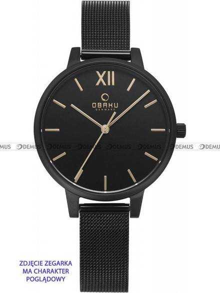 Bransoleta do zegarków Obaku V209L - V209LXBBMB - 12 mm