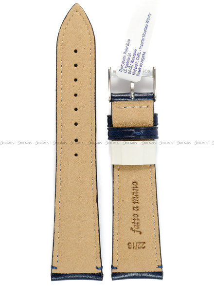 Pasek skórzany do zegarka - Morellato A01X6122E40062CR22 - 22 mm