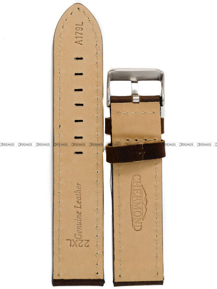 Pasek skórzany do zegarka - Chermond A179L.22.2-XL - 22 mm