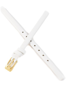 Pasek do zegarków Obaku V129L - V129LGIRW - 6 mm biały