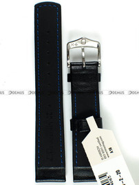 Pasek skórzany do zegarka - Hirsch Runner 04002050-2-20 - 20 mm czarny