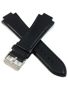 Czarny pasek skórzany do zegarka Balticus Gwiezdny Pył - 16 mm - PSBALT.GP1.16.1
