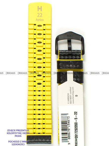 Pasek skórzano-kauczukowy do zegarka - Hirsch Ayrton 0917292050-5-20 - 20 mm