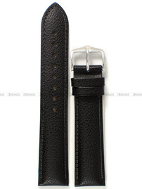 Pasek skórzany do zegarka - Hirsch Highland 04302050-2-20 - 20 mm czarny