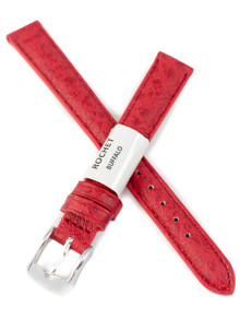 Pasek skórzany do zegarka - Rochet Buffalo 5020305 - 12  mm - Czerwony