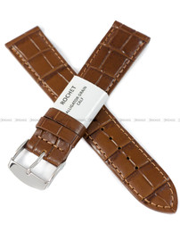 Pasek skórzany do zegarka - Rochet Charleston 5492004ST - 20 mm - Brązowy