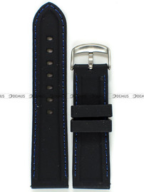 Pasek silikonowy do zegarka - Chermond PG1.24.1.2 - 24 mm czarny