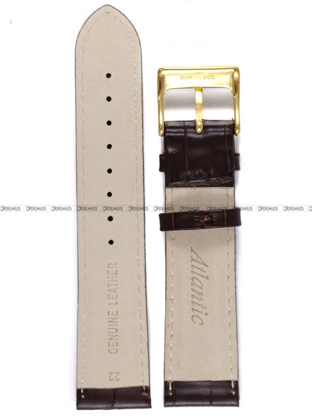 Pasek do zegarka skórzany Atlantic - L397.36.22G - 22 mm brązowy