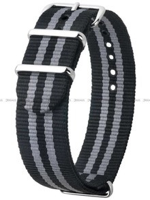Pasek Nato nylonowy do zegarka - Hirsch Rush 40406030-2-20 - 20 mm