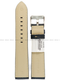 Pasek skórzany do zegarka - Rochet Aviator 5520706 - 20 mm - Niebieski beżowe przyszycie