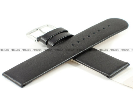 Pasek skórzany do zegarka - Hirsch Scandic L 17872050-2-24 - 24 mm czarny