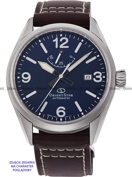 Pasek skórzany do zegarka Orient RE-AU204L00B - UL038011J0 - 21 mm