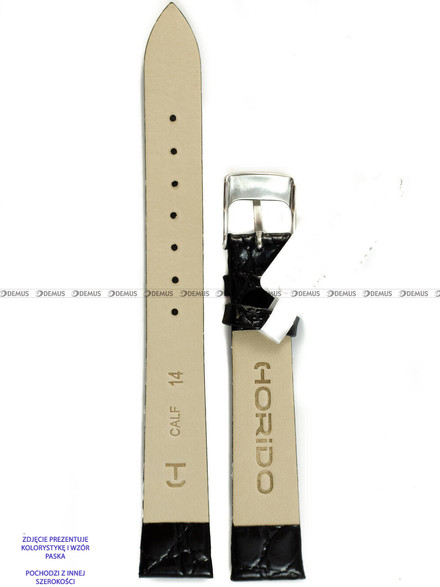 Pasek skórzany do zegarka - Horido 0117.01.10 - 10 mm