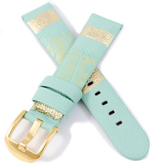 Pasek skórzany do zegarka - Demus PSD6.20.11-G - 20 mm