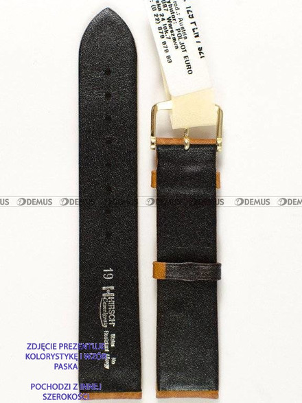 Pasek skórzany do zegarka - Hirsch Camelgrain 01009110-1-13 - 13 mm