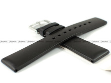 Pasek z naturalnego kauczuku do zegarka - Hirsch Pure 40538850-2-20 - 20 mm czarny