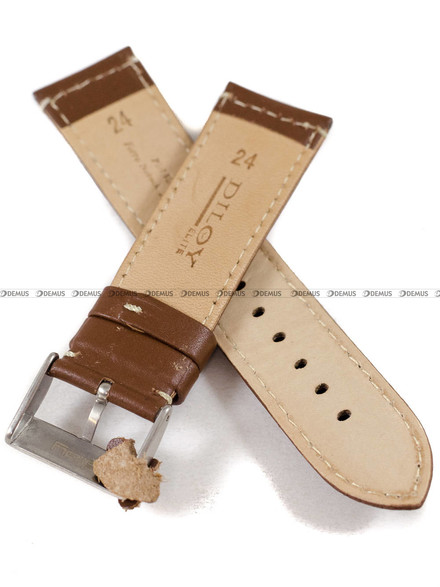 Pasek skórzany do zegarka - Diloy P354.24.8 - 24 mm