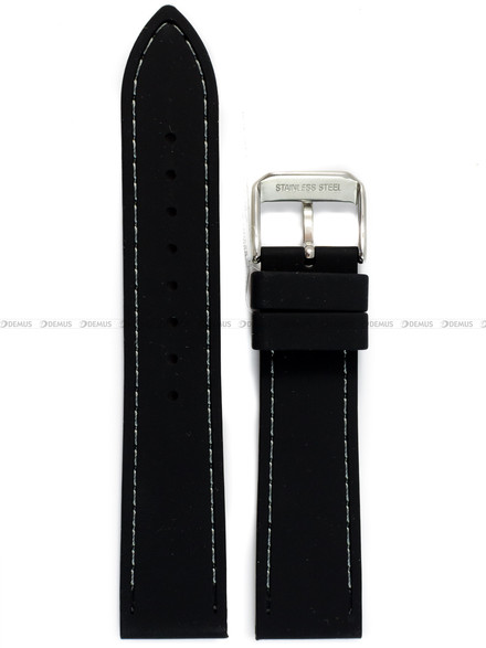 Pasek silikonowy do zegarka - Fluco 924NM-01/08-20 - 20 mm