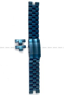 Bransoleta stalowa do zegarka Vostok Europe Lunokhod 6S21-620E631 - 25 mm - niebieska