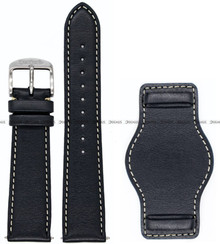 Pasek skórzany z podkładką do zegarka Hanhart 417 ES 42 mm - 21 mm - M