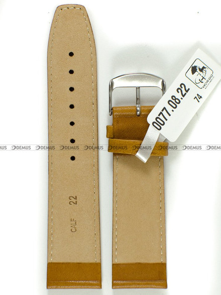 Pasek skórzany do zegarka - Horido 0077.08.22S - 22 mm