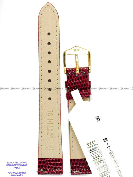 Pasek skórzany do zegarka - Hirsch Rainbow 12302660-1-14 - 14 mm