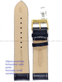 Pasek skórzany do zegarka - Chermond A217.24.5-G - 24 mm