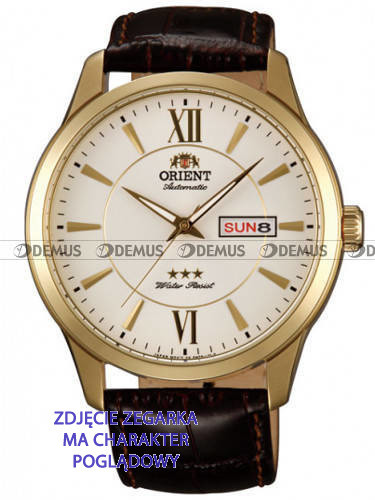 Pasek skórzany do zegarka Orient FEM7P005W9 - UDEUXAC - 22 mm