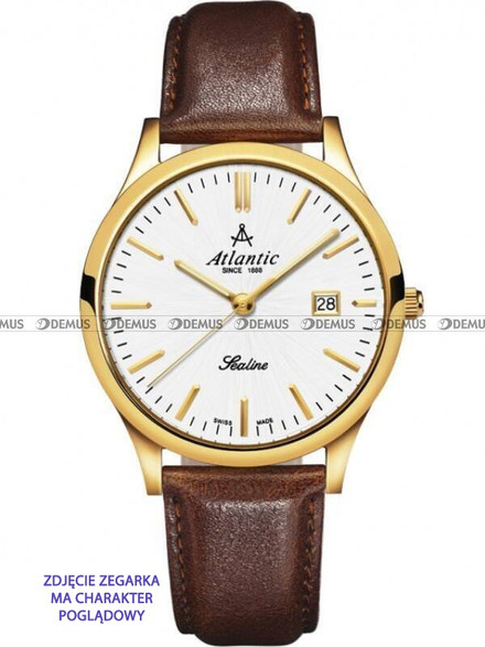 Pasek skórzany do zegarka Atlantic Sealine 62341.45.31 - 20 mm