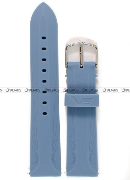 Pasek Undine silikonowy do zegarka Vostok - 20 mm niebieski