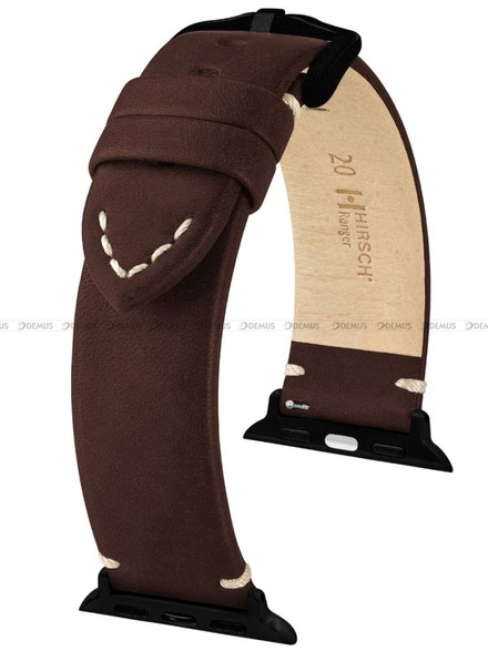 Pasek skórzany z adapterem do Apple Watch - Hirsch Ranger 05402010AD-5-22 - 22 mm - Zestaw
