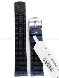 Pasek skórzano-kauczukowy do zegarka - Hirsch Tiger 0915075080-2-20 - 20 mm