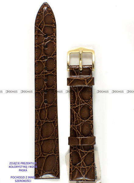 Pasek skórzany do zegarka - Hirsch Crocograin 12302810-1-08 - 8 mm