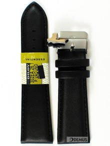 Pasek skórzany Diloy 302EA.26.1 - 26mm czarny