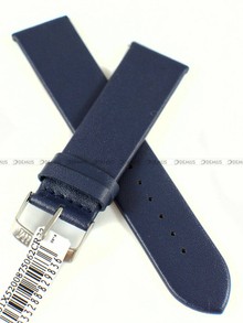 Pasek skórzany do zegarka - Morellato A01X5200875019CR22 - 22 mm niebieski