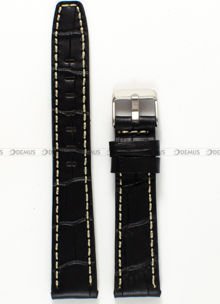 Pasek skórzany do zegarka - Pacific W11.18.1.7 - 18 mm czarny
