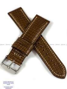 Pasek skórzany ręcznie robiony A. Kucharski Leather - Conceria Puccini Palmellato - chestnut/camel 16 mm