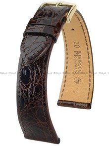 Pasek skórzany z krokodyla do zegarka - Hirsch Genuine Croco 18900810-1-12 - 12 mm