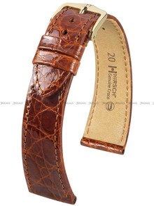 Pasek ze skóry krokodyla do zegarka - Hirsch Genuine Croco 18900870-1-12 - 12 mm