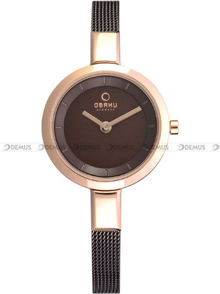 Bransoleta do zegarków Obaku V129L - V129LVNMN1 - 6 mm brązowy