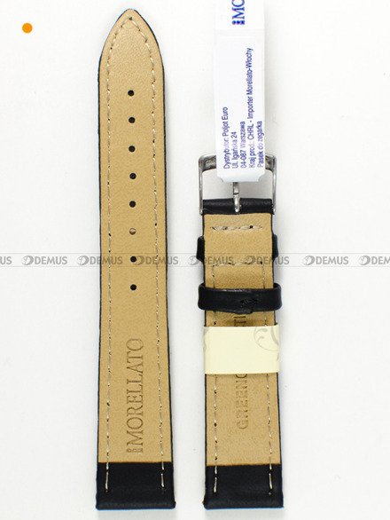 Pasek do zegarka - Morellato A01X3686A39019CR16 16 mm czarny