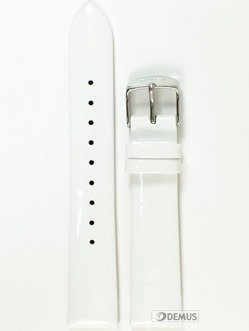 Pasek do zegarka Timex T2N791 - P2N791 - 18mm biały lakierowany biały