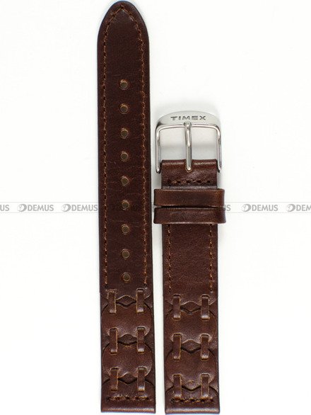 Pasek do zegarka Timex T2N902 - P2N902 - 16 mm brązowy