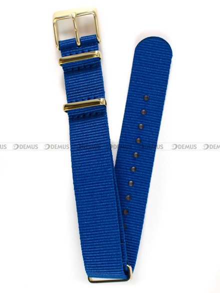 Pasek do zegarka Timex TW2R49300 - PW2R49300 - 18 mm niebieski